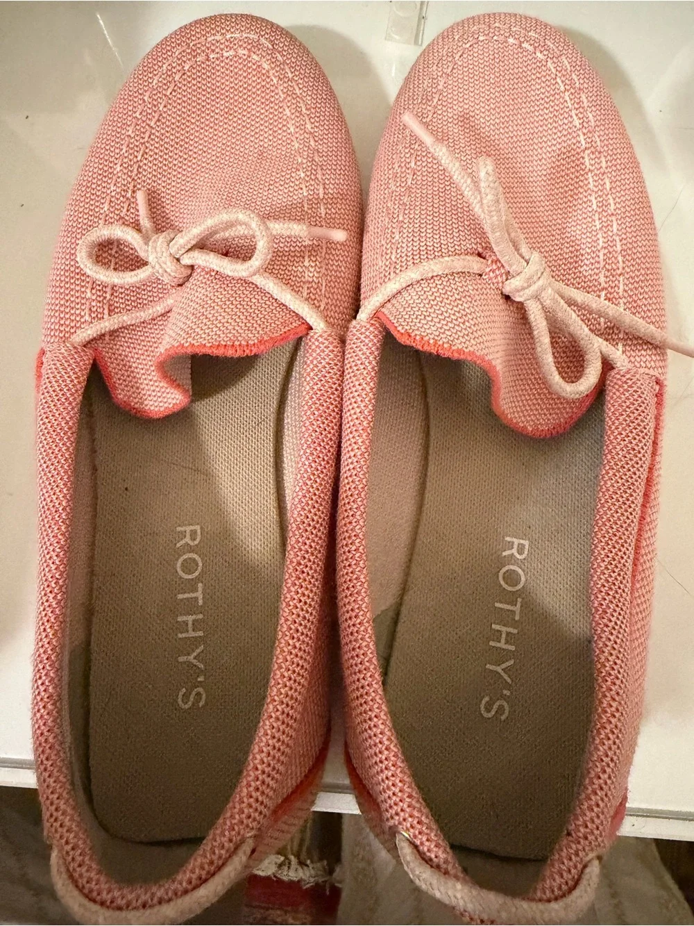Like New Rothy's Women's The Boat Shoe Sunbaked Pink